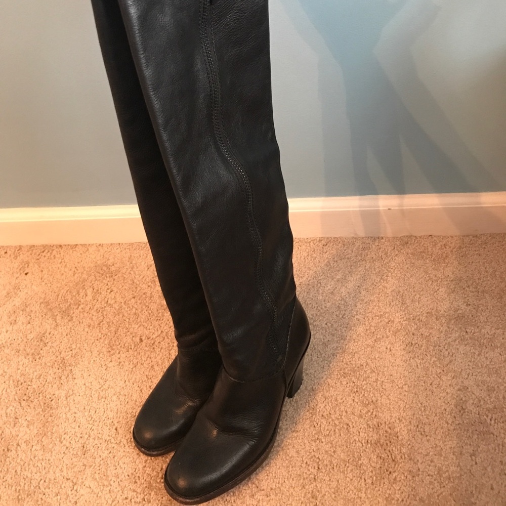 Via Spiga genuine leather over the knee boots